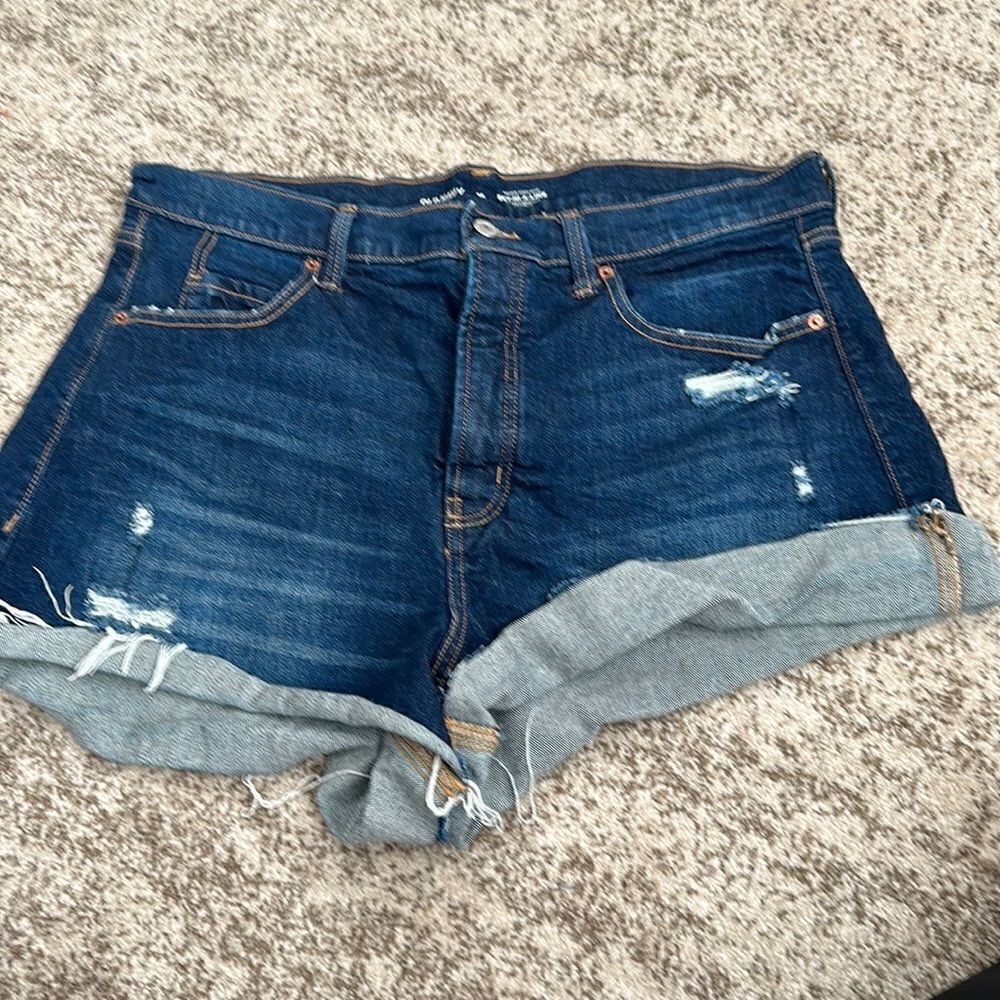 Old Navy Sky High A-line Denim Shorts 16